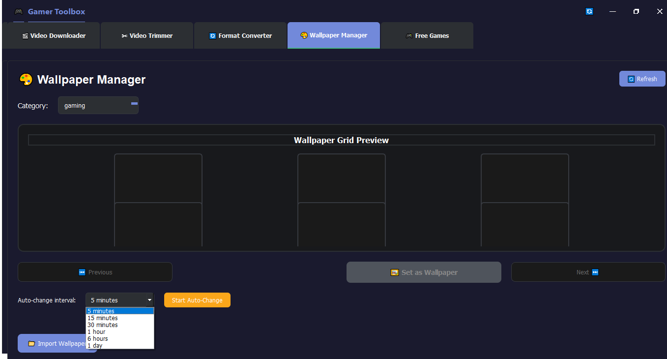 Wallpaper Manager Tool